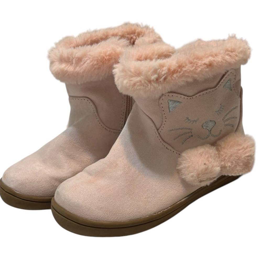 Rampage girls faux suede kitten boots size 8